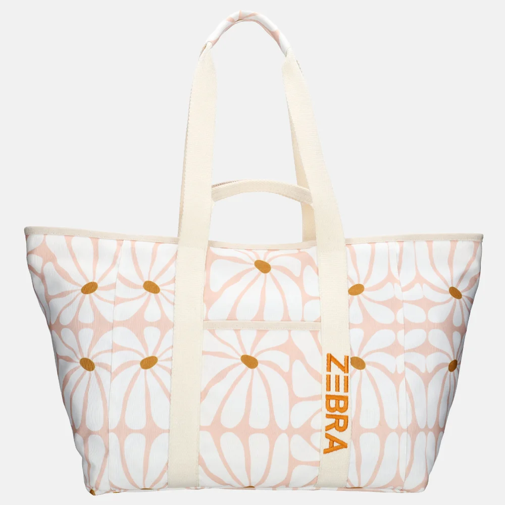 Zebra Trends Elise strandtas retro roze bij Duifhuizen