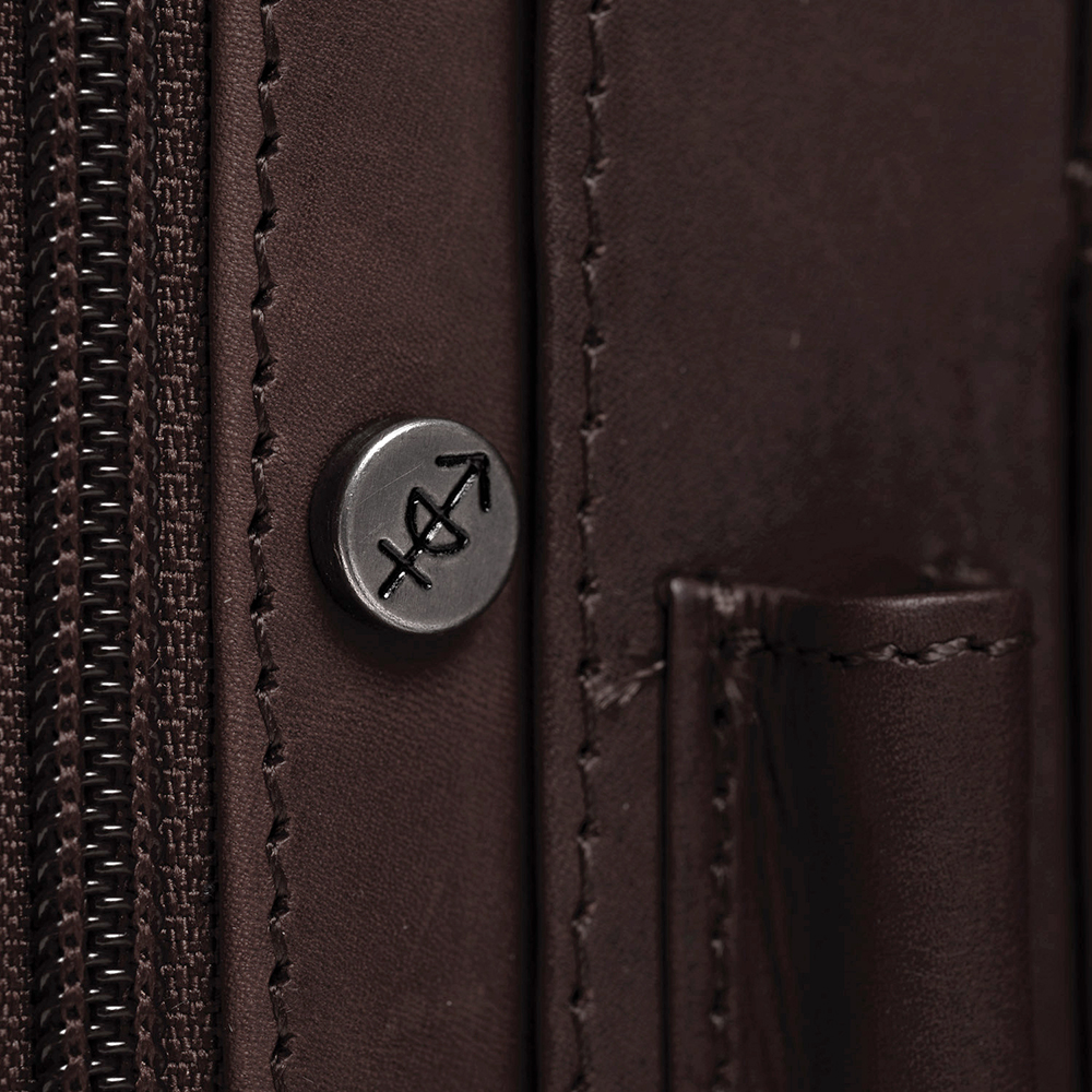 Chesterfield Alton schrijfmap A5 dark brown bij Duifhuizen