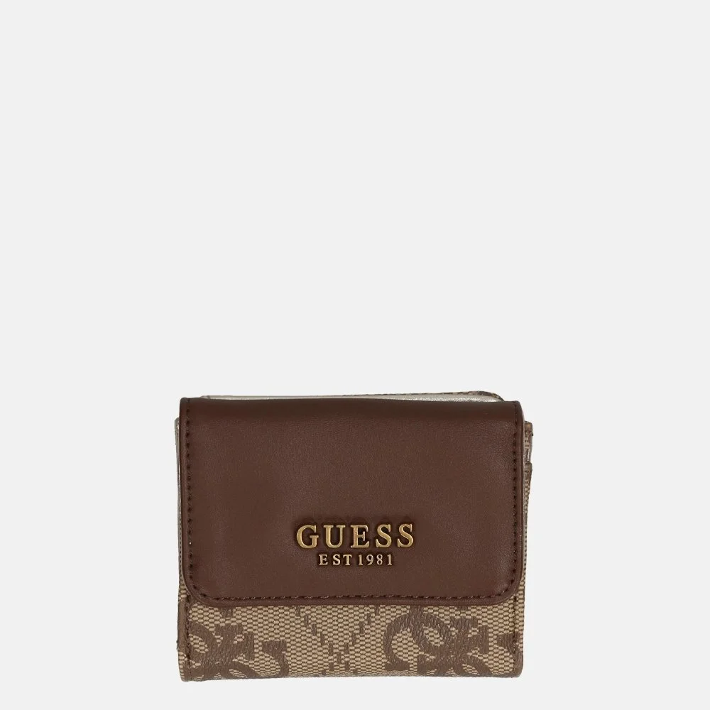 Guess Berta portemonnee latte logo/brown