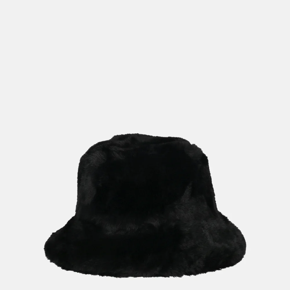 Ted Baker Prinnia bucket hat faux fur muts/pet black bij Duifhuizen