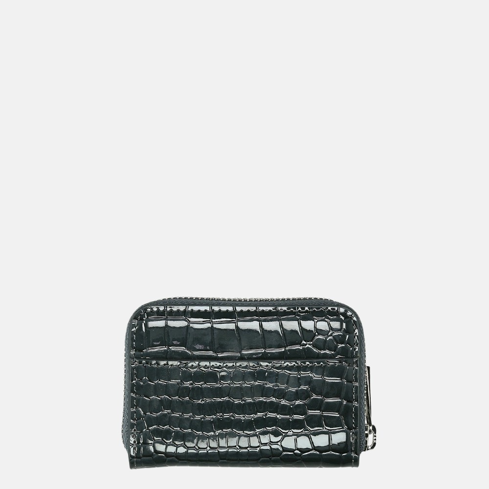 HVISK Shell portemonnee croco grey dark bij Duifhuizen