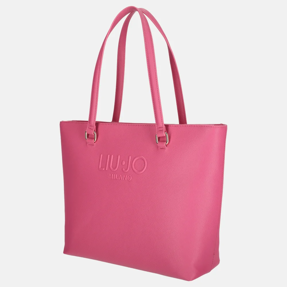 Liu Jo tote shopper M dark pink bij Duifhuizen