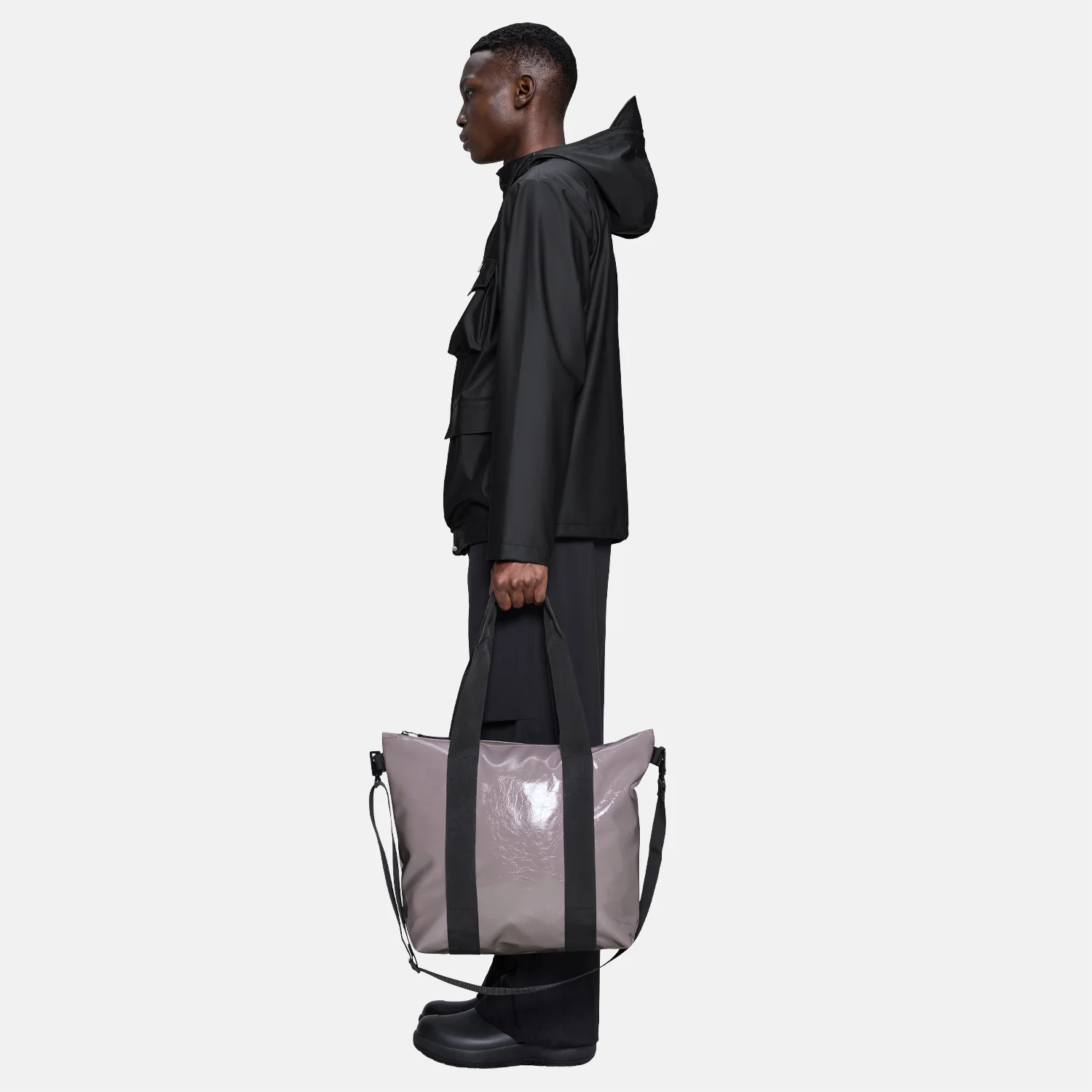 Rains Tote Bag shopper cinder glaze bij Duifhuizen