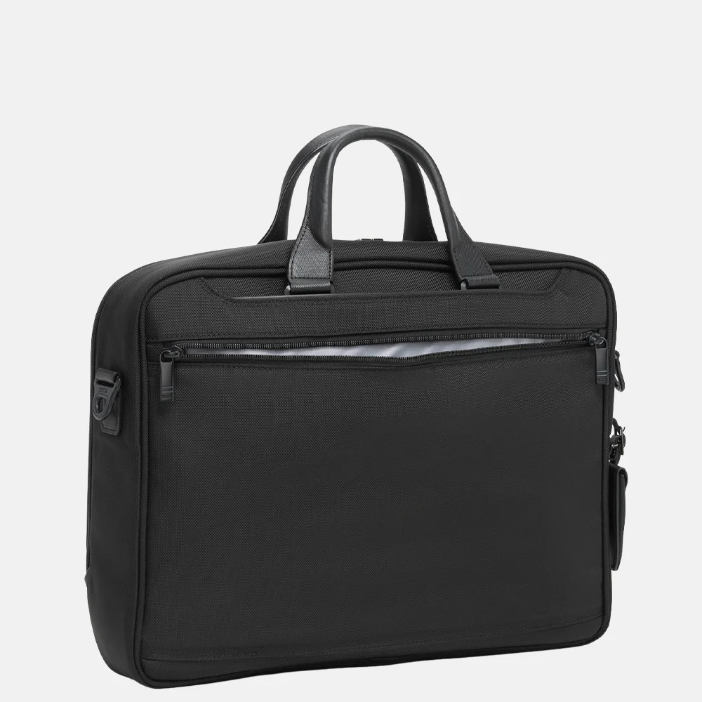 Tumi Alpha Briefcase laptoptas L 17 inch black bij Duifhuizen