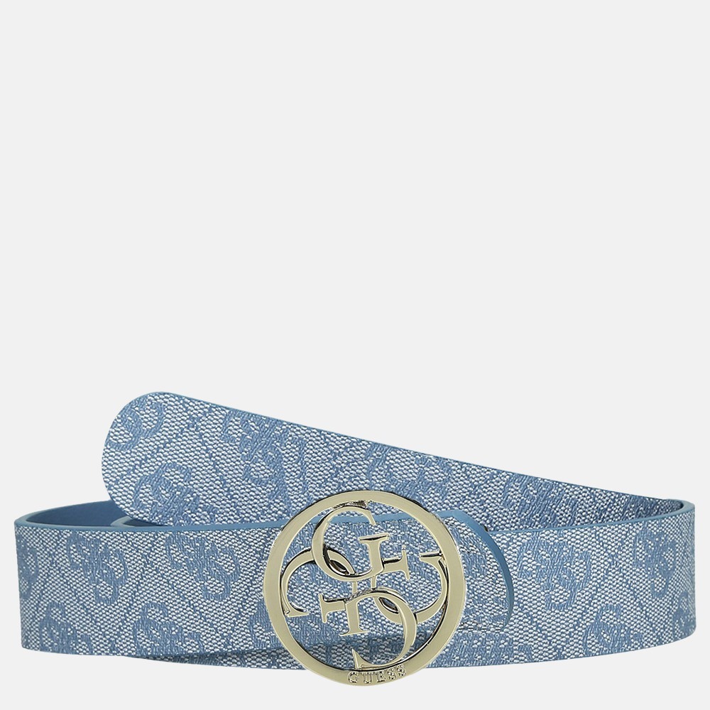 Guess Bluebelle riem 3.5 cm blue bij Duifhuizen