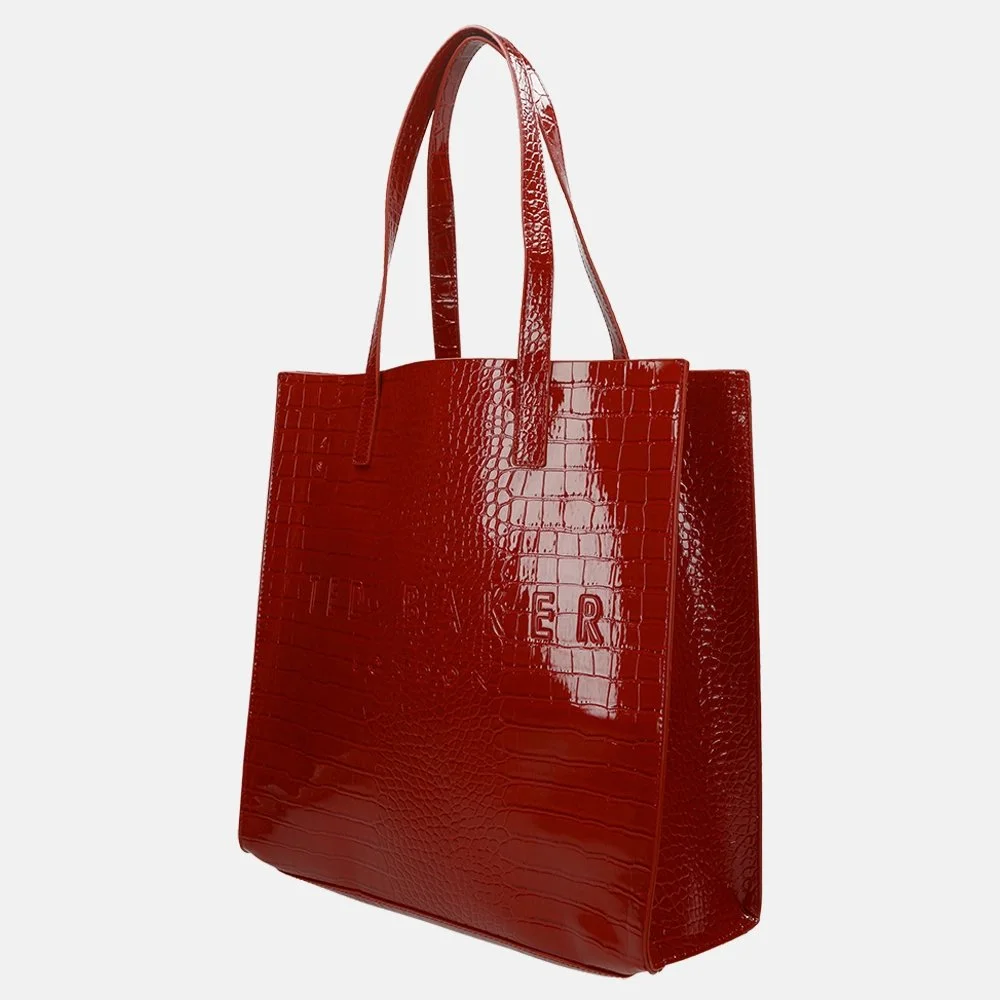 Ted Baker Croccon shopper L red bij Duifhuizen