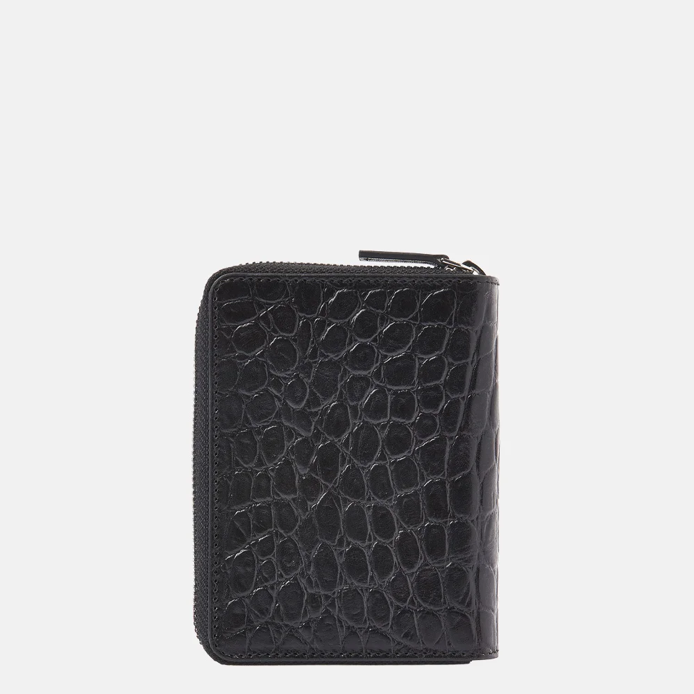 Castelijn en Beerens portemonnee croco black bij Duifhuizen