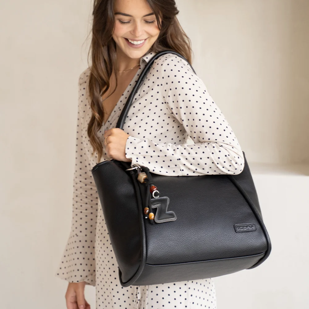 Zebra Trends Sofie shopper met laptopvak 13 inch zwart bij Duifhuizen