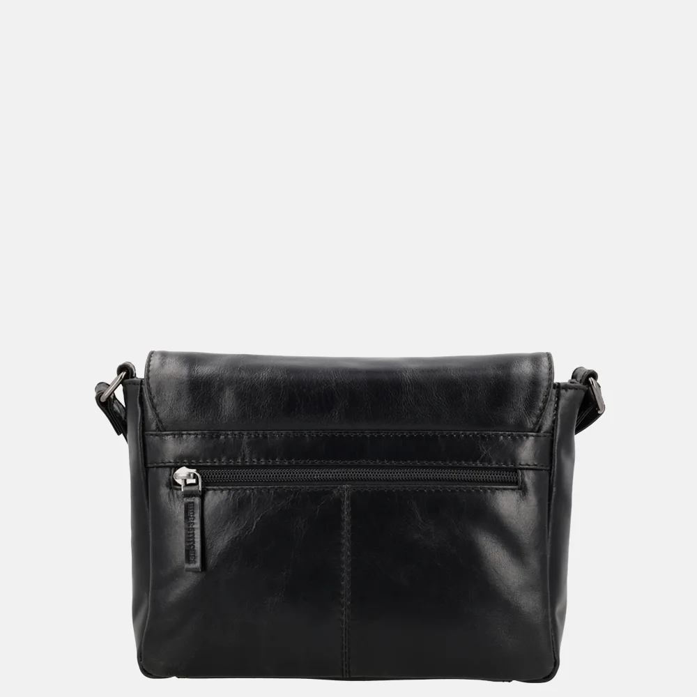 Hide & Stitches Porto crossbody tas zwart bij Duifhuizen