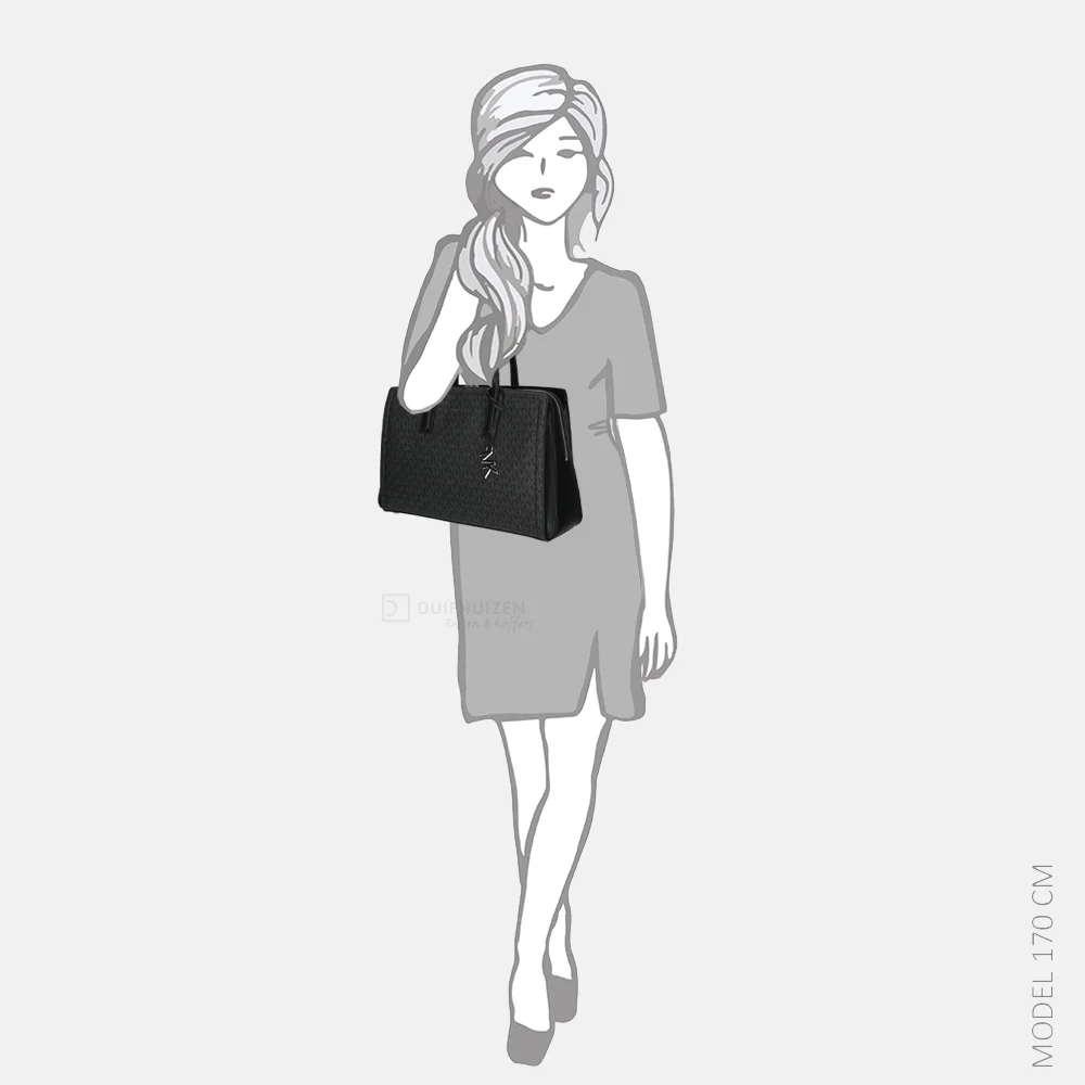 Michael Kors Laila shopper M black bij Duifhuizen