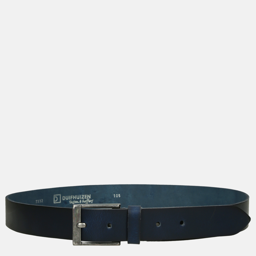 Duifhuizen casual riem 4 cm donkerblauw