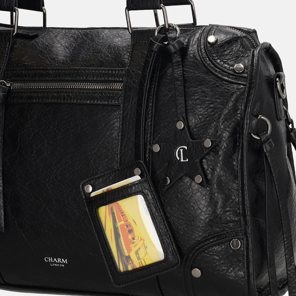 Charm London Berlin shopper L zwart bij Duifhuizen