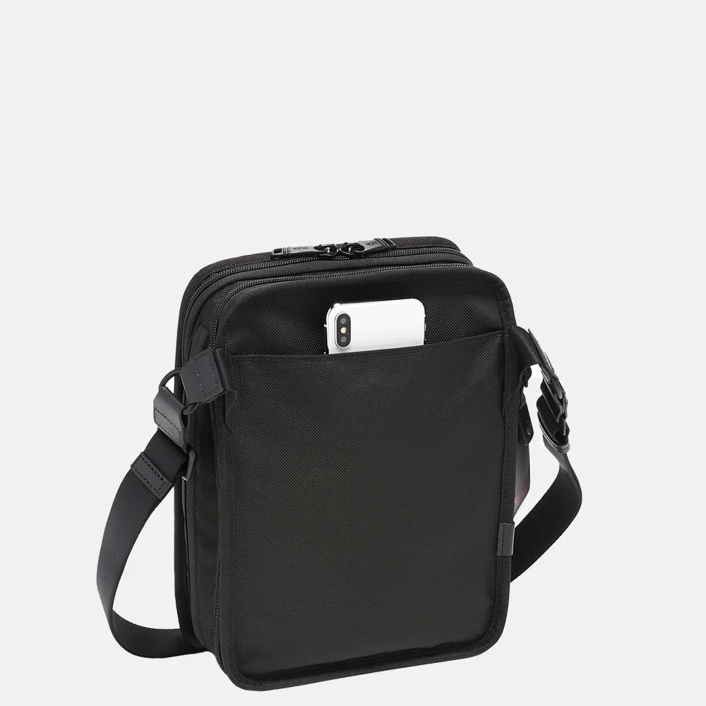 Tumi organizer crossbody tas black bij Duifhuizen