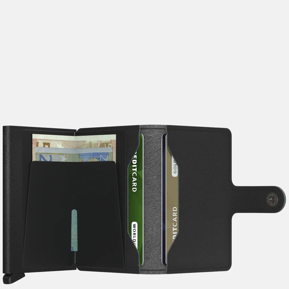 Secrid Miniwallet pasjeshouder yard powder black bij Duifhuizen
