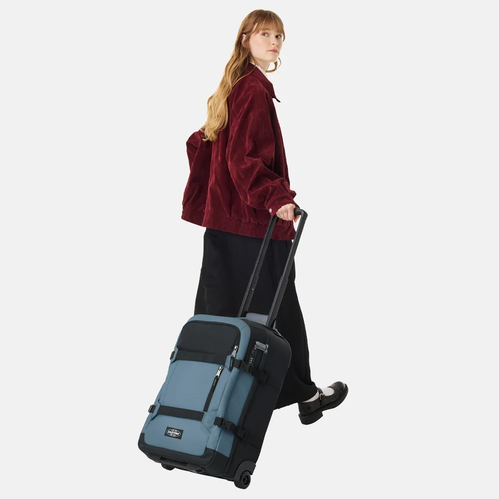Eastpak Transit'r Pro S reistas op wielen 55 cm blue coated bij Duifhuizen