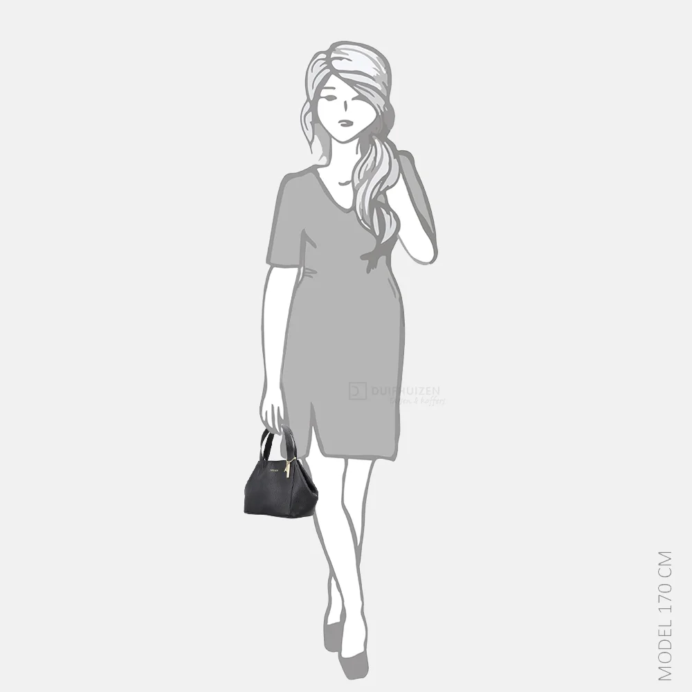 Loulou Essentiels Elodie handtas dark navy bij Duifhuizen