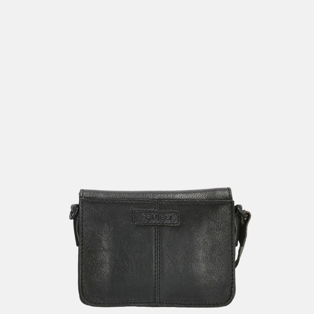 Genicci Priya crossbody tas black bij Duifhuizen