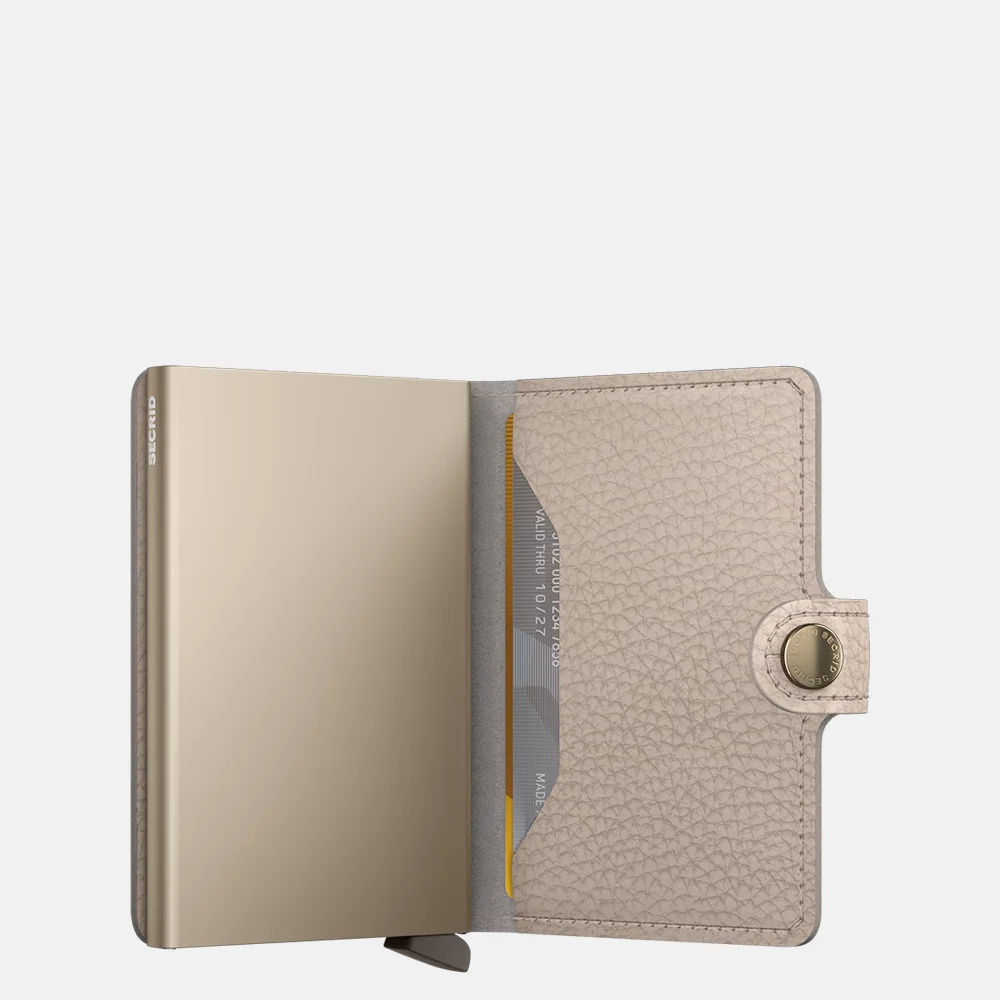 Secrid Miniwallet pasjeshouder pebble latte bij Duifhuizen