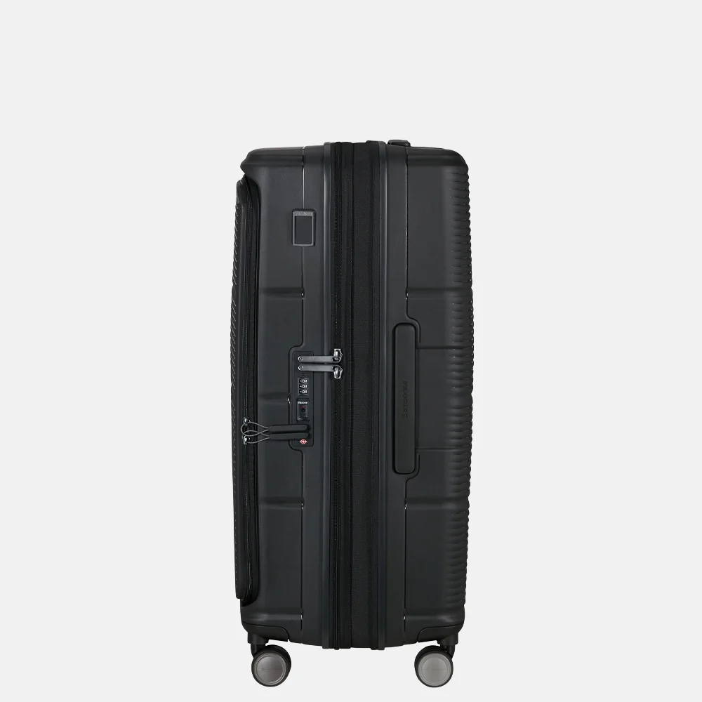 Samsonite Paralux HS Spinner reiskoffer expendable 75 cm black bij Duifhuizen