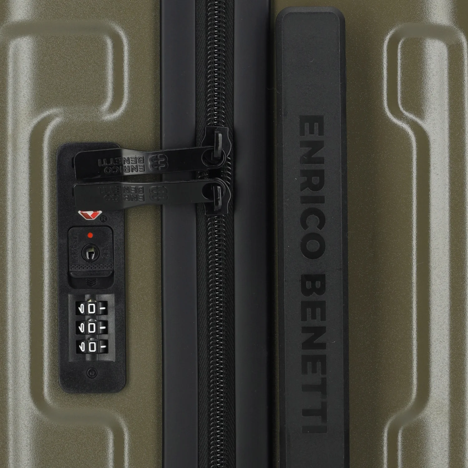 Enrico Benetti Aspen 3-delig kofferset 76 cm olive bij Duifhuizen
