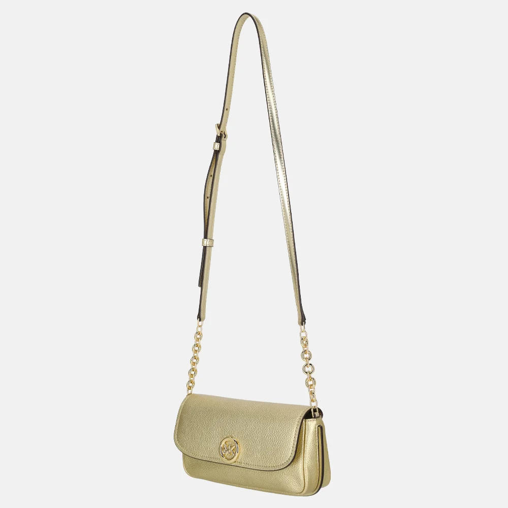 Michael Kors Nolita crossbody tas S pale gold bij Duifhuizen
