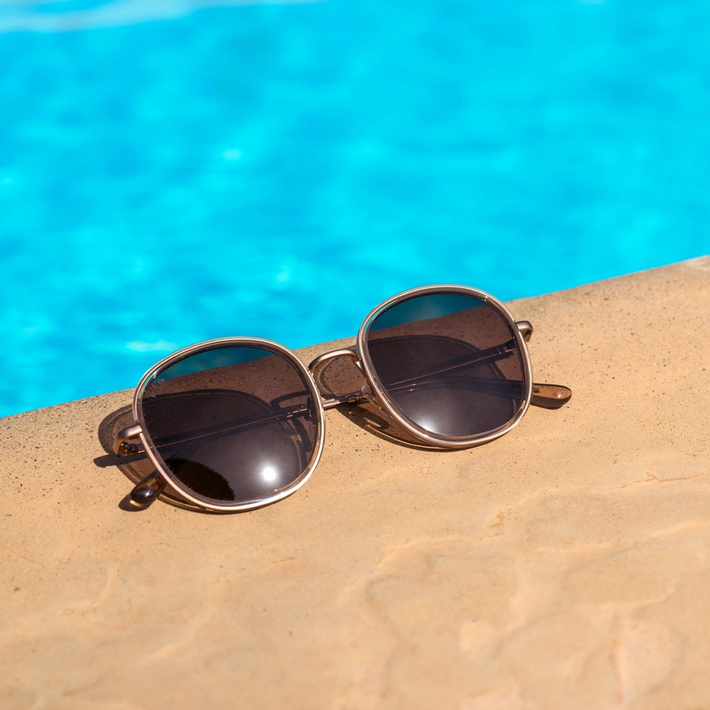 Kapten & Son Amsterdam zonnebril transparent hazel brown bij Duifhuizen