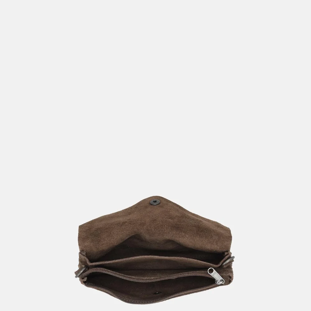 Bear Design crossbody tas donkerbruin bij Duifhuizen