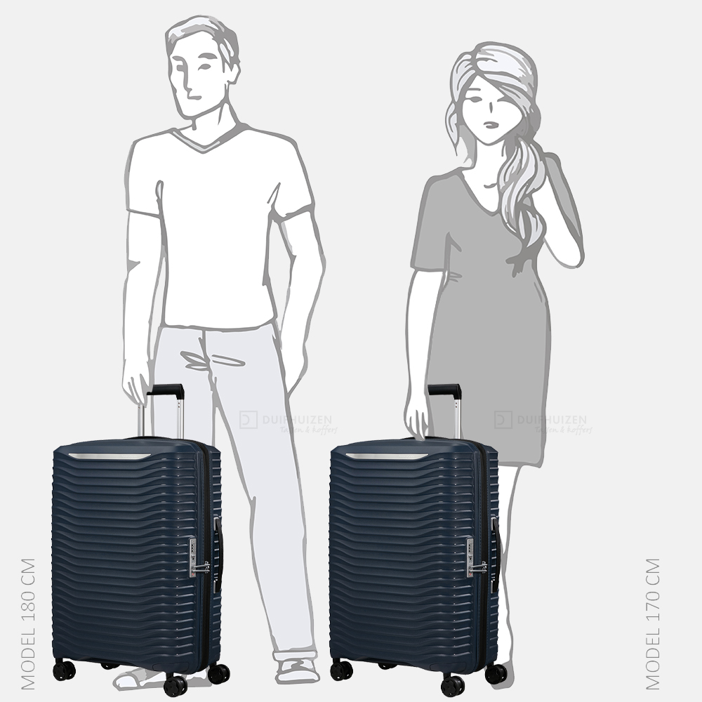 Samsonite Upscape koffer 68 cm blue nights bij Duifhuizen