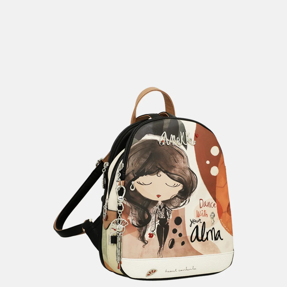 Anekke Alma rugzak L zwart/beige bij Duifhuizen