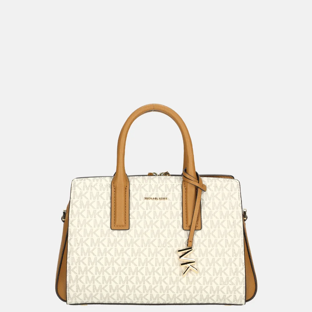 Michael Kors Laila handtas S vanilla/acorn bij Duifhuizen
