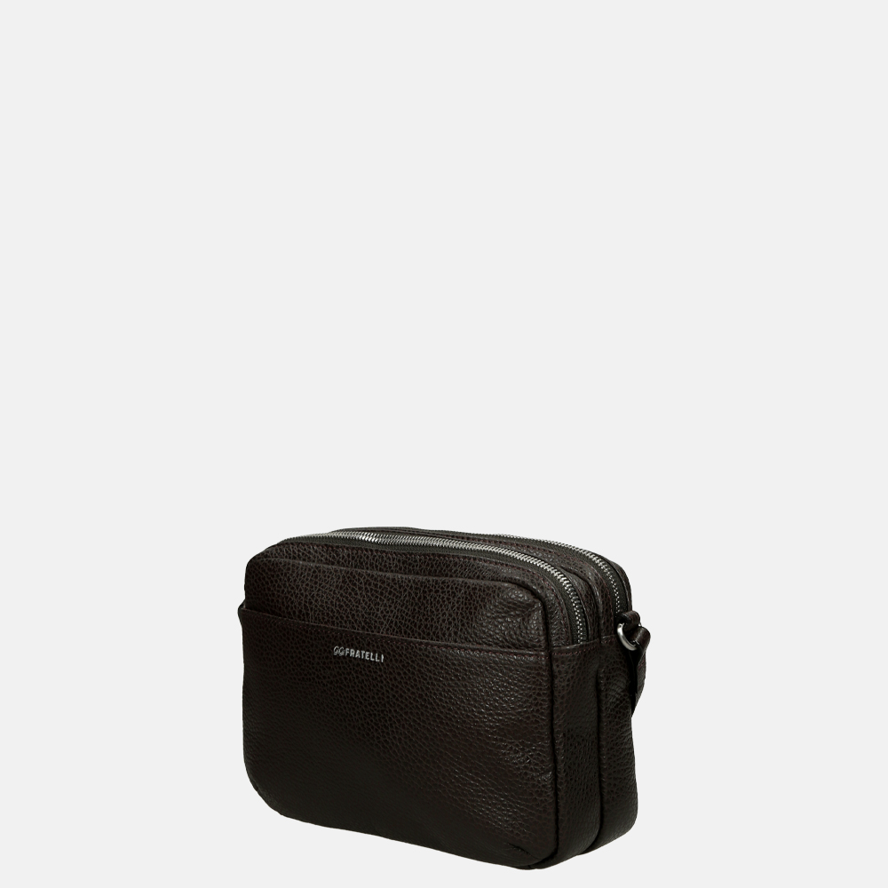 Gigi Fratelli Romance crossbody tas Espresso bij Duifhuizen