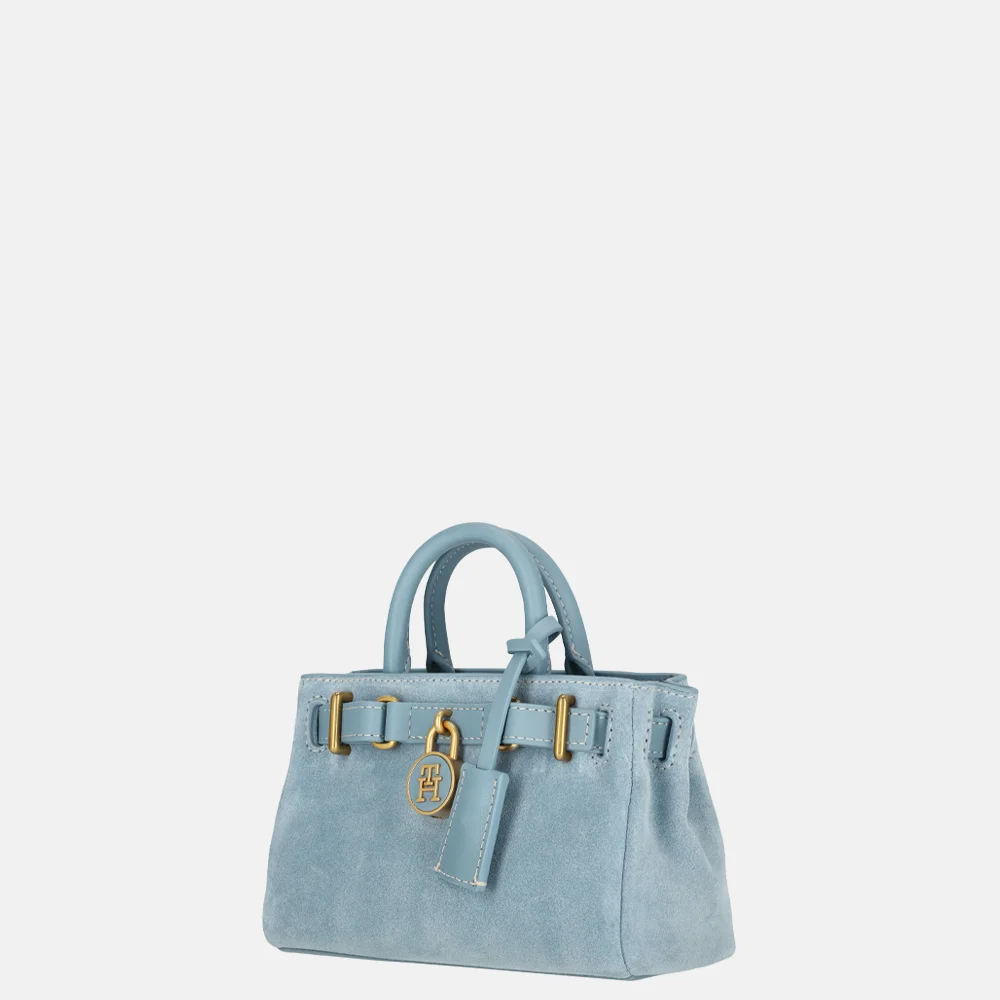 Tommy Hilfiger American Icon micro handtas suede well water bij Duifhuizen