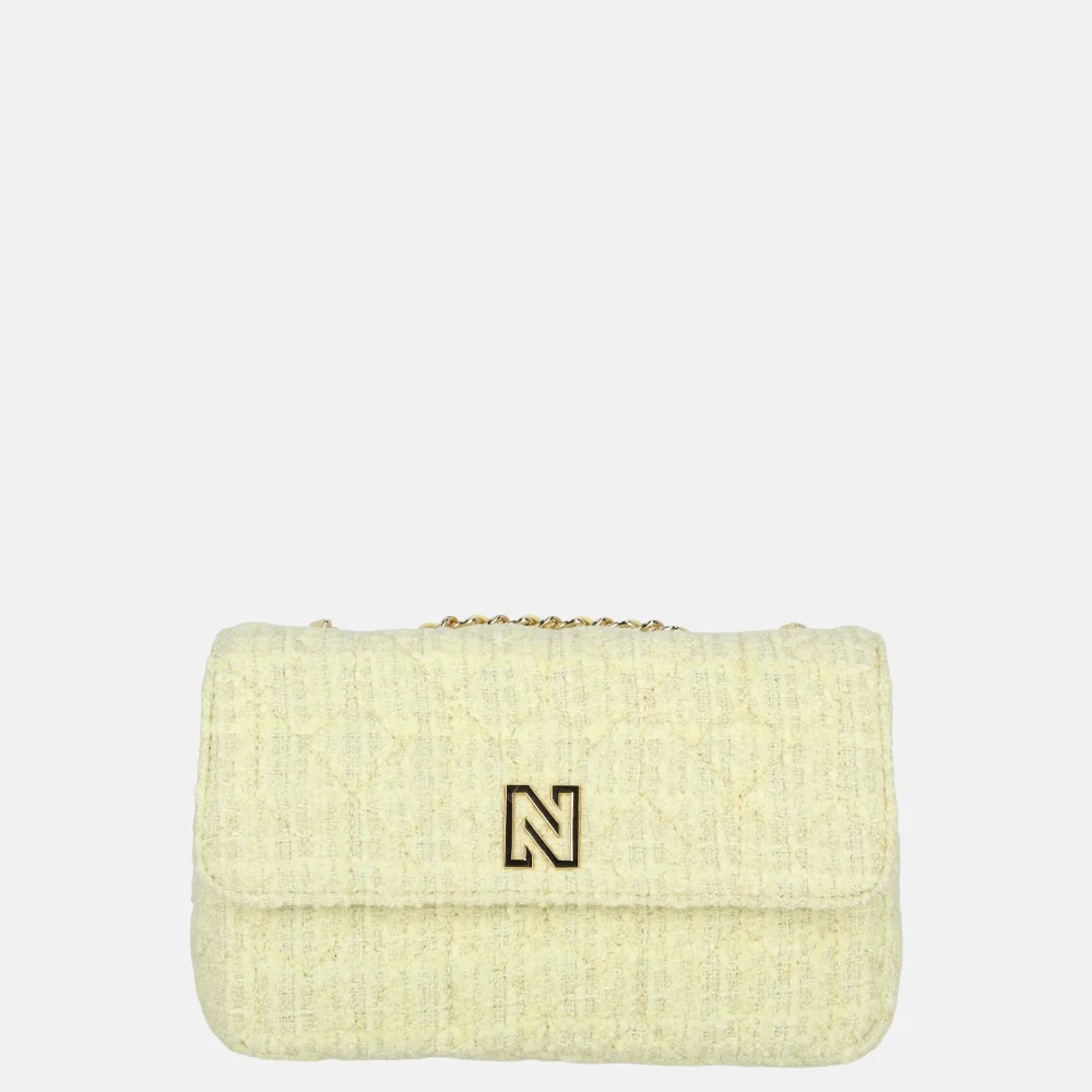 Nikkie Ann schoudertas tweed lemonade bij Duifhuizen