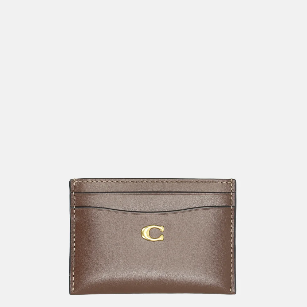 Coach Pebble pasjeshouder maple bij Duifhuizen
