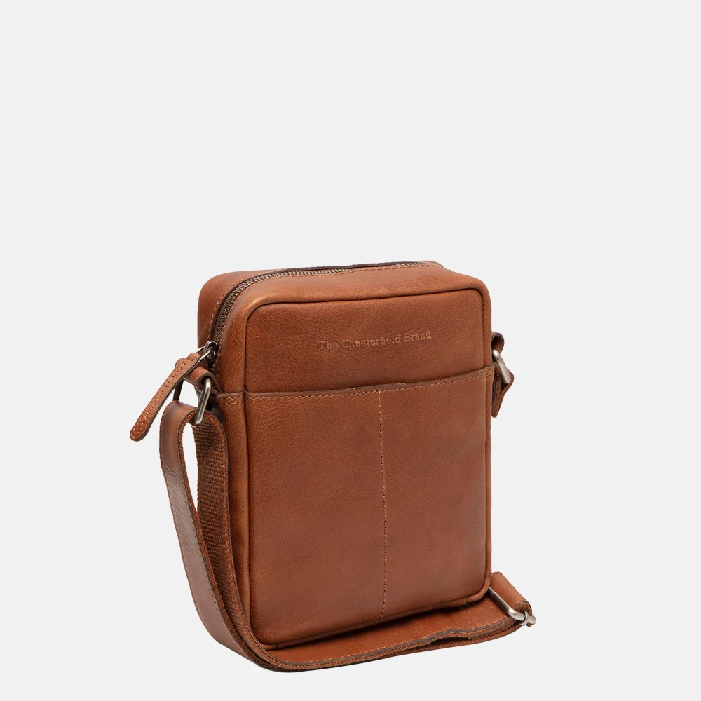 Chesterfield Troy schoudertas soft class cognac