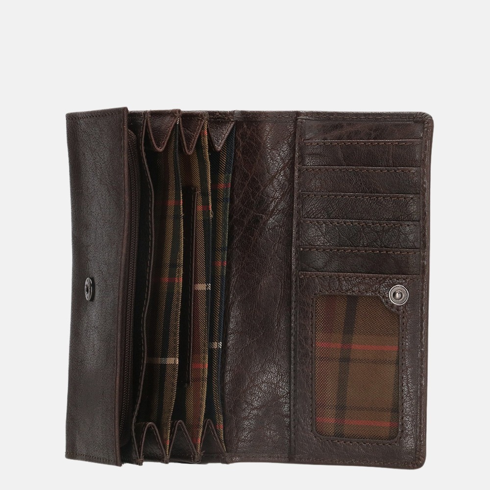 Micmacbags Legacy portemonnee dark brown bij Duifhuizen