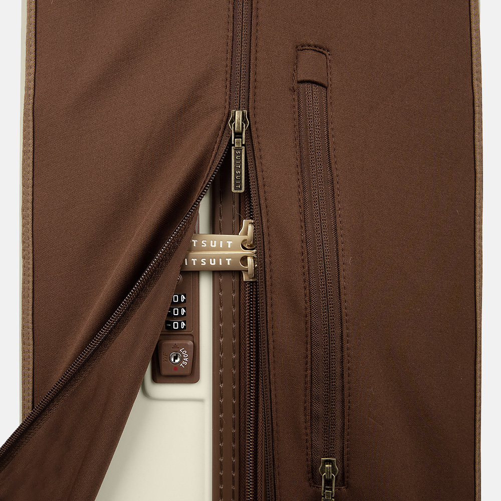 SUITSUIT Fab Seventies kofferhoes 76 cm burned caramel bij Duifhuizen