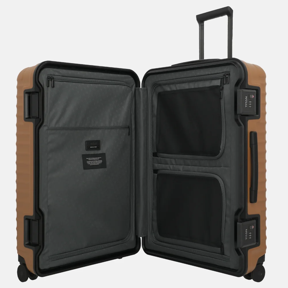 Titan Overseas reiskoffer 75 cm canyon bronze bij Duifhuizen