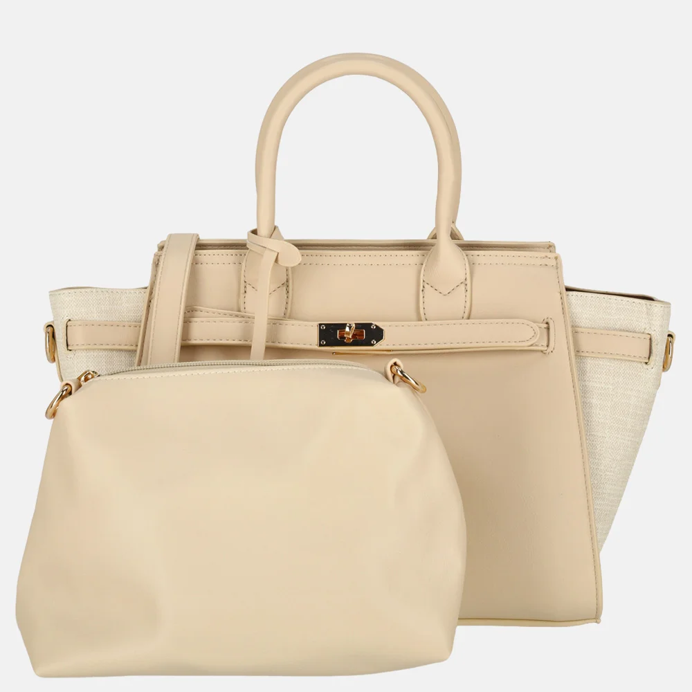 Firenze handtas M beige bij Duifhuizen