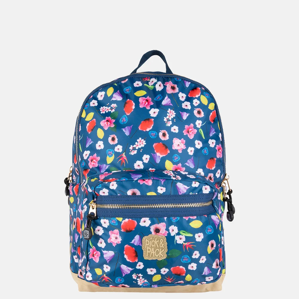 Pick & Pack Field flower kinderrugzak M navy