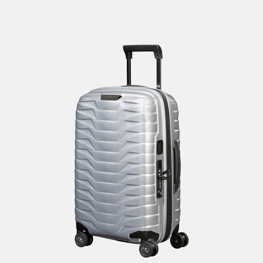 Samsonite Proxis expandable handbagage koffer 55 cm silver bij Duifhuizen