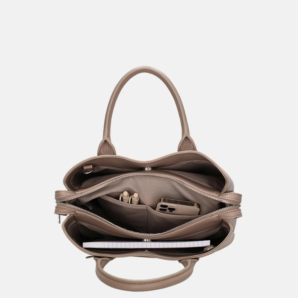 Charm London Muggiano handtas M lichttaupe bij Duifhuizen