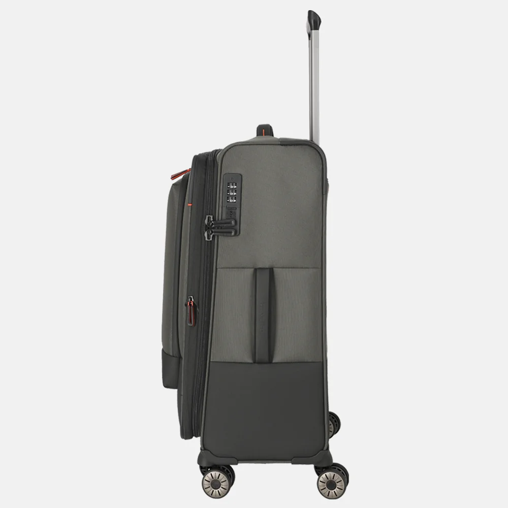 Travelite Crosslite 5.0 reiskoffer 66 cm olive bij Duifhuizen