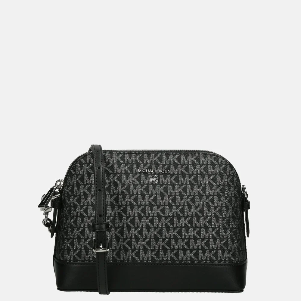 Michael Kors Jet Set Charm crossbody tas black/silver bij Duifhuizen