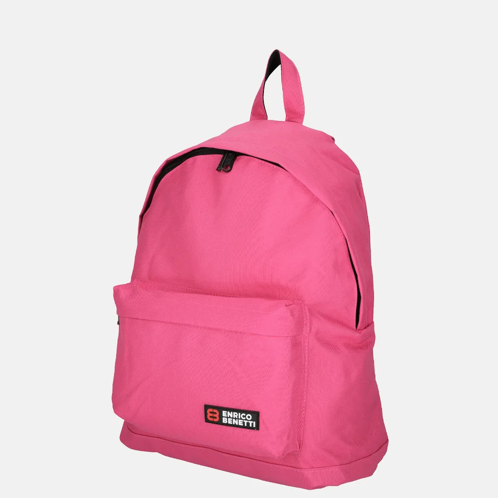 Enrico Benetti Amsterdam rugzak 15 inch fuchsia bij Duifhuizen