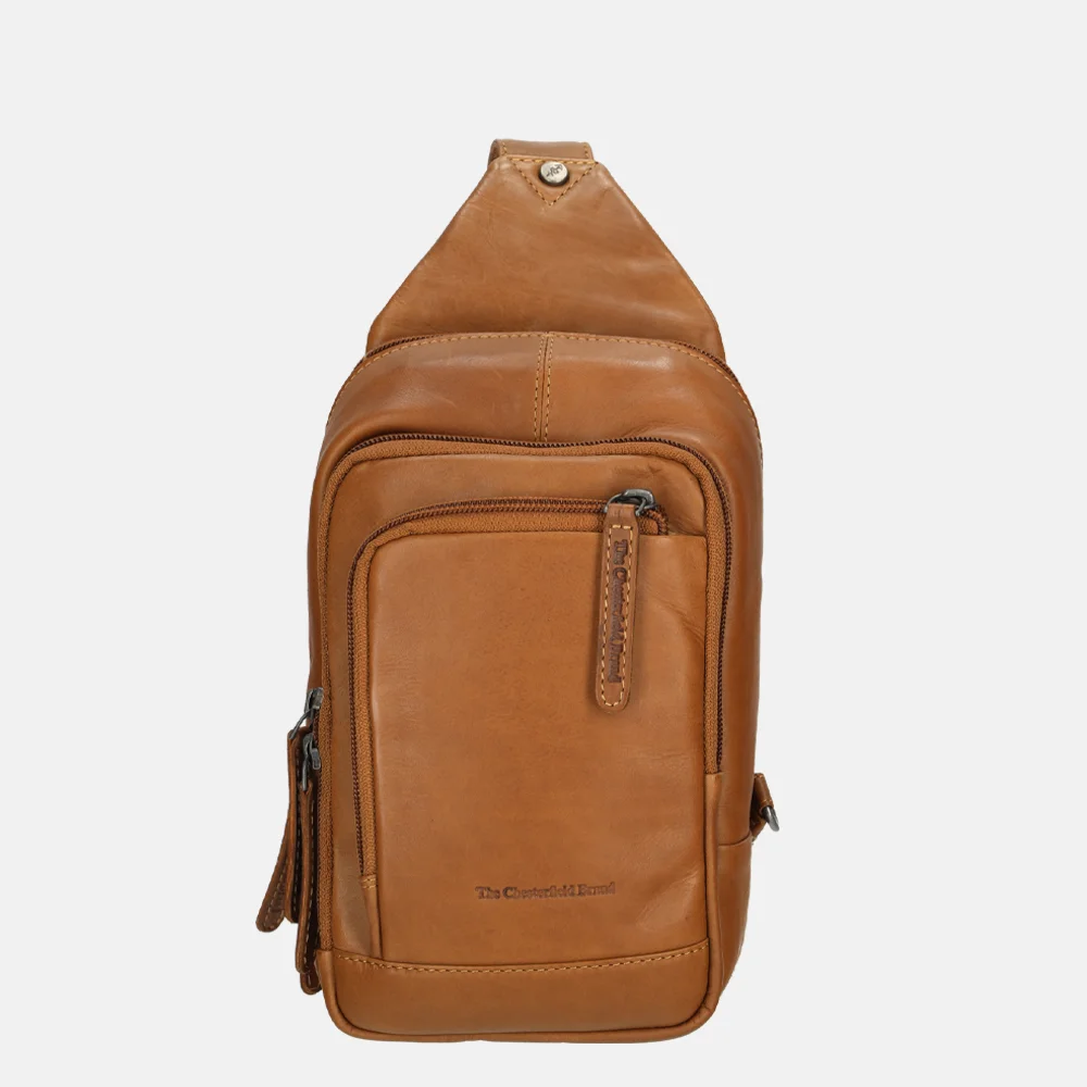 Chesterfield Riga crossbody tas cognac bij Duifhuizen