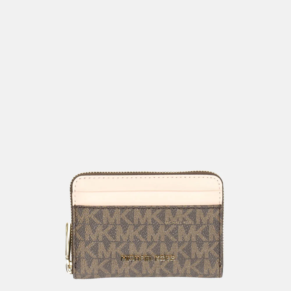 Michael Kors Jet Set portemonnee S brown/softpink