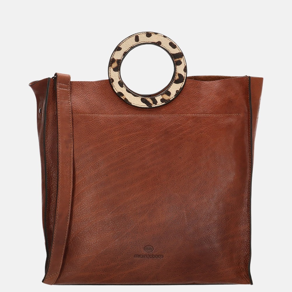 Micmacbags Wildlife handtas brown bij Duifhuizen