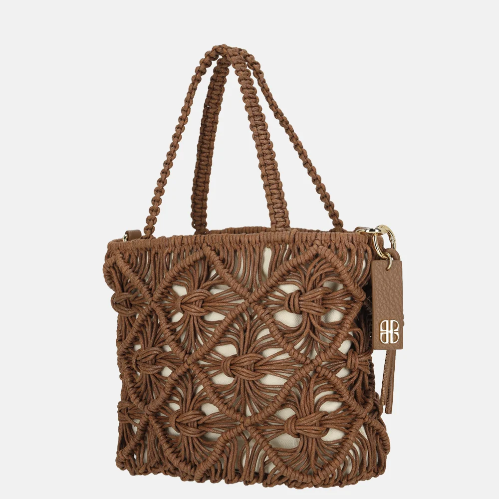 Laurent David Babette handtas S gehaakt brown bij Duifhuizen