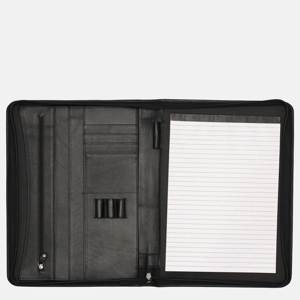 Hide & Stitches schrijfmap zwart bij Duifhuizen